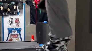 Small boy tech boxing