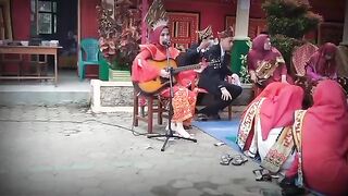 Traditional Lampung songs accompanied by traditional Lampung guitars