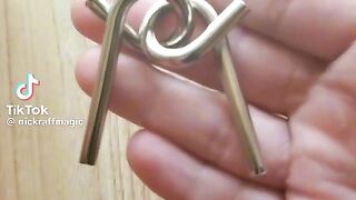 How to solve metal puzzle by nickraffmagic