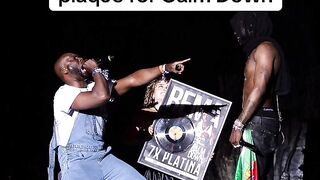 ????Rema received his 7x platinum plaque