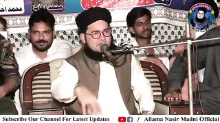 Chugl Khor Biwi | Allama Nasir Madni New Bayan 2023 Funny Clip
