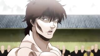 Baki Fights Cho at Kaioh Temple Arena Scene