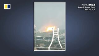 Private Chinese rocket explodes after accidental launch
