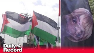Flags flown at Glastonbury Festival from Palestine to Gail Platt