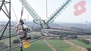 High voltage electrical workers.