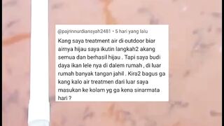Pemupukan air dikolam TERBUKA agar air kolam HIJAU tapi budidaya dikolam TERTUTUP, bagus atau tidak❓