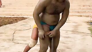 pehlwan wearing custom