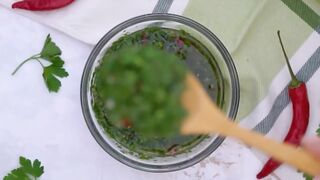 Homemade chimichurri sauce | Creative Commons | Free to Reuse | No Copyright Cooking