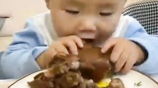 Eating Fast And funny children
