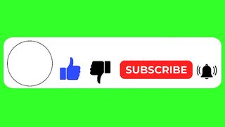 Green screen subscribe button