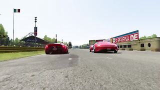 Mercedes-Benz AMG Vision GT vs Ferrari LaFerrari at Monza Full Course.