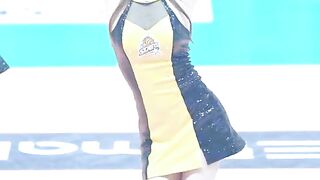Cute slender girl dance
