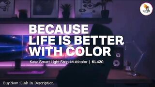 Kasa Smart LED Light Strip, 50 Color Zones RGBIC, 16.4ft Wi-Fi LED Strip Works w/ Alexa, Google Assistant