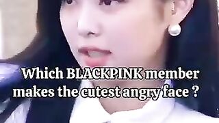 Cute Angry face ????❤️#blackpink #lisa #jisoo #jennie #rosé