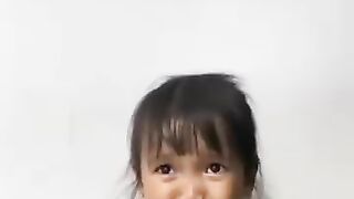 Children cute , angry