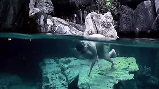 Diving in the barracuda lake...