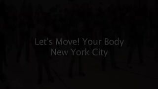 Beyonce surprises students - Let's Move! Flash Workout for New York City