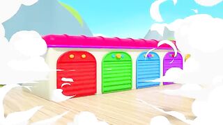 Baby Shark + Wheels On the Bus song - Soccer ball shaped wheels - Baby Nursery Rhymes & Kids Songs