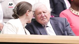 David Attenborough at Wimbledon and why tennis switched to yellow balls