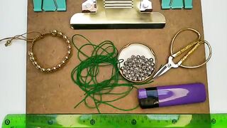 Cómo hacer una pulsera en ZIGZAG con balines o piedras_.