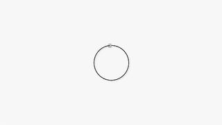 Spiral earring with spherical stone -