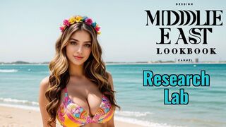 AI ART Middle East Lookbook Model Video-Arabian Hijab-Research Lab