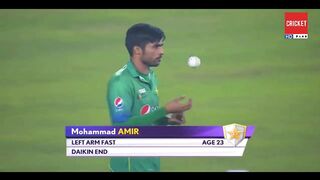 M Amir bowling