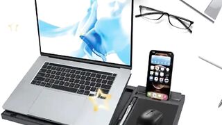 Laptop stand Foldable Portable Premium With Mouse Stand + Mobile Stand + Laptop Stand