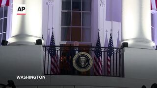 President Joe Biden and family watch July 4th fireworks from White House