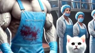 Mother cat rescues her daughter#Aipainting#cat#animation