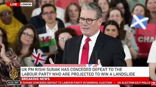 Labour’s Starmer hails landslide victory in UK election