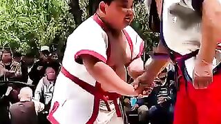Little Challenger King of Wrestling takes on the Old Master