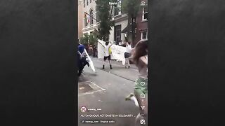 LGBT & Pro-Palestine Protesters Clash at Pride Parade