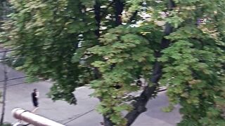 С балкона
