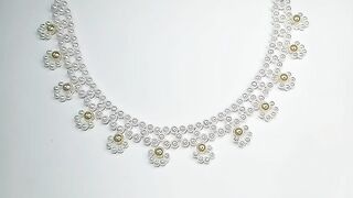 #How to make a beautiful necklace easily _❤❤❤????????.