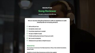 Listen to Music & Earn $40 Per Hour! *Worldwide* (Get Paid to Listen to Music)
