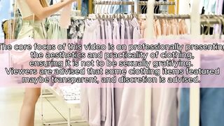 Pink Satin Robe Try on Haul [4K]