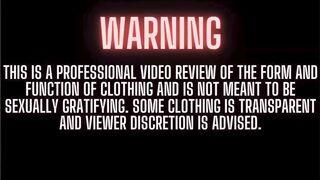 I try on a long sheer dress
