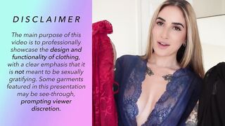 4K TRANSPARENT Robes TRY ON with Mirror View! _ Alanah Cole TryOn