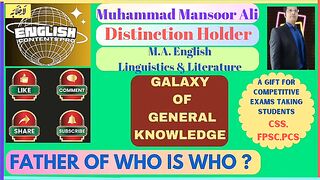 General Knowledge(Father of Who is Who) #aristotle #einstein