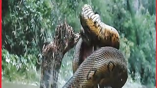 The Big Snake Eats to a fellow