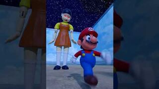 Squid Game Dolls DESTROY Mario