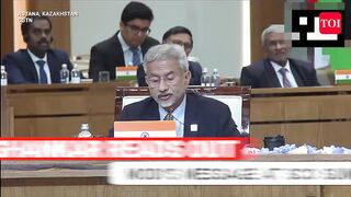 Jaishankar Reads Out Modi's Message At SCO Summit, Jibes Pakistan & China Over Terror _ Watch.