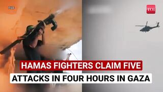 Hamas Launches Surface To Air Missile Attack On IDF Chopper, Bombs Israeli Base In Gaza _ Watch.