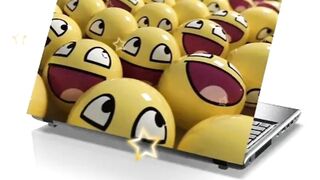 PIXELARTZ Laptop Skin - Smiley Balls - HD Quality - 14.1 Inches - Dell-Lenovo-Acer-HP -Sony