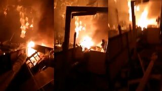 Russian missile attack on Druzhkivka