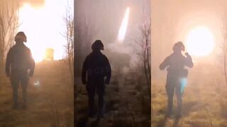 Ukrainian HIMARS crew greeting Russians Army’s New Year