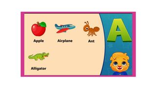 A for Apple with shapes