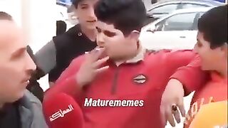A Crazy and Bad boy smoking in public ????