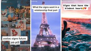 Zodiac Sign Tiktok Compilation ✨ PT. 1